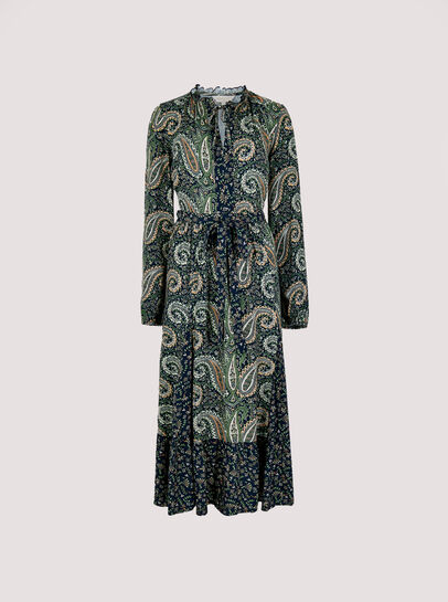 Paisley Mix-Match Midi Dress