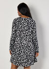 Curve Soft Touch Cheetah Mini Dress, Grey, large