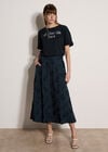 La Dolce Vita Embroidered T-Shirt, Navy, large