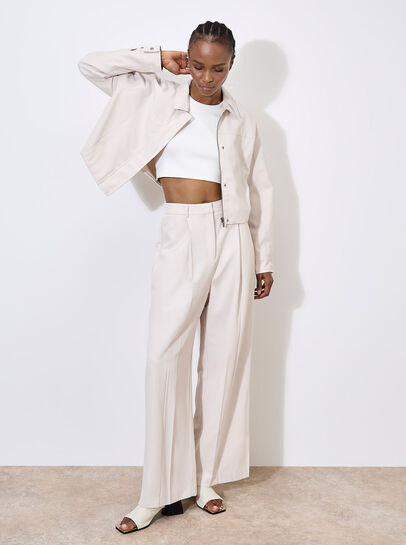 Soft Tailored Cropped Jacket
