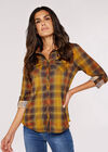 Checked Shirt, Mustard, large