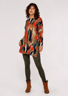 Paint Splash Knitted Top, Khaki, large