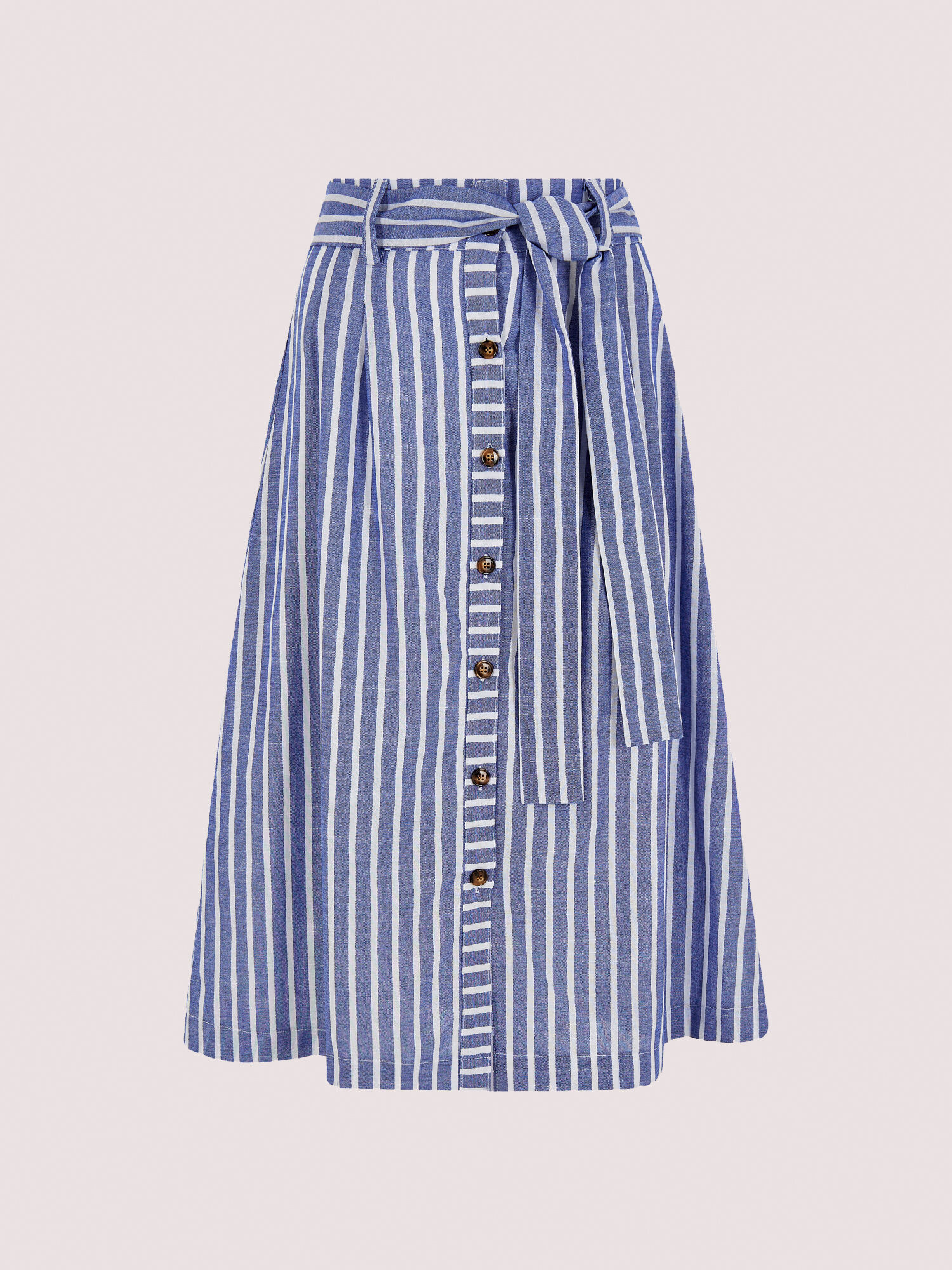 Blue striped skirt shop