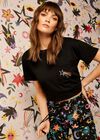 Colourful Print Pyjamas Trousers, Black, large