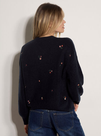 Floral Embroidered Jumper