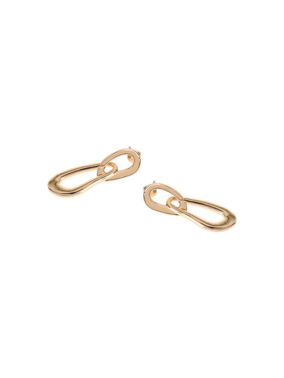 Organic Drop Link Earrings, Assorted, large