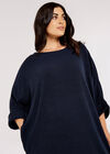 Curve Cocoon Dress, Navy, large