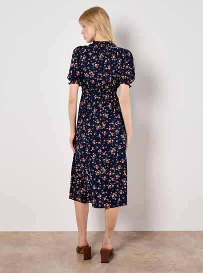 Ditsy Floral Milkmaid Midi Dress