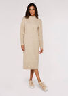 Chunky Knit Midi Dress, Stone, large