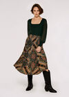 Chiffon Sleeve Knitted Jumper, Green, large