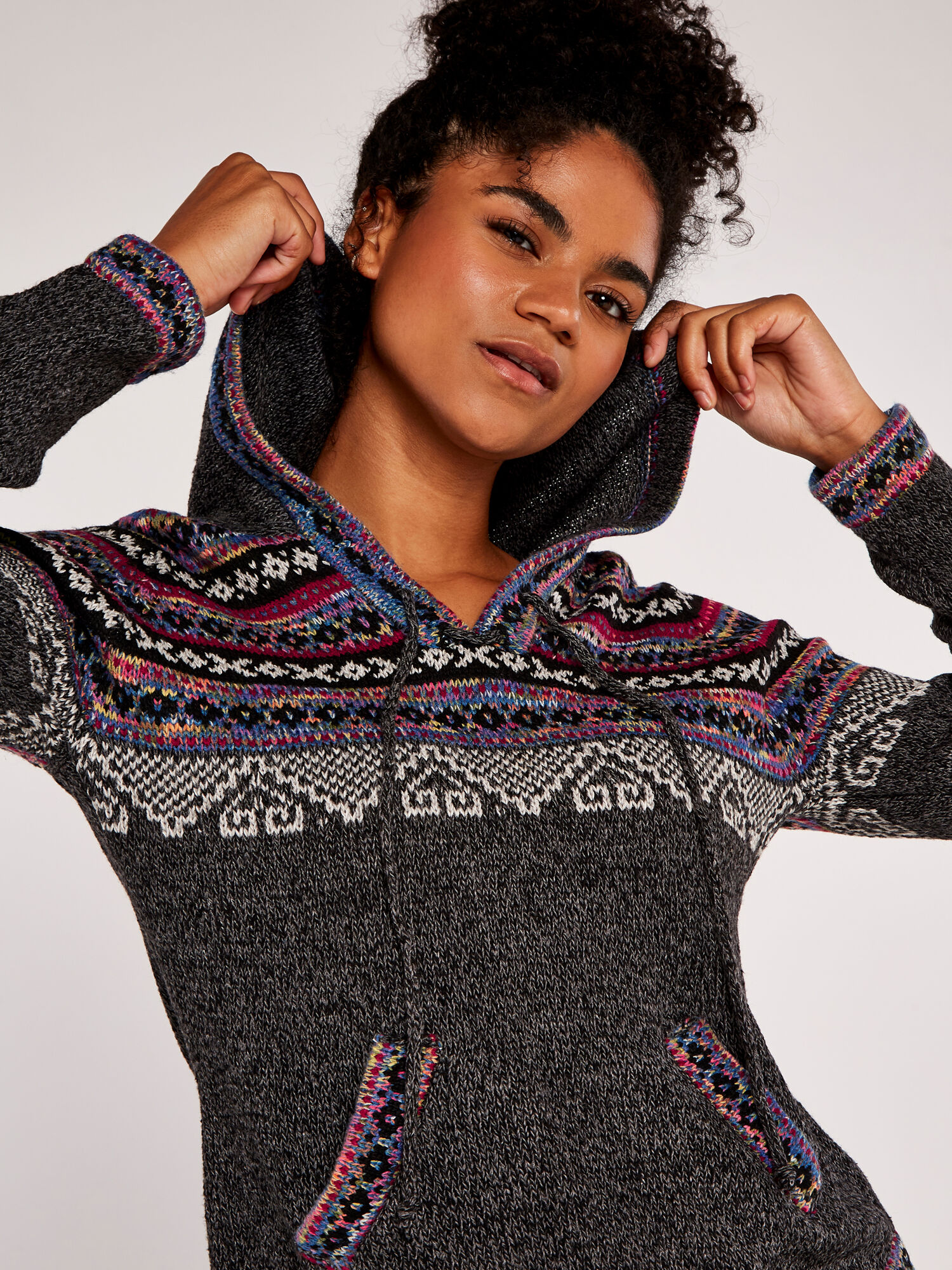 Grey fair isle jumper discount