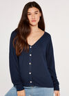 Reversible Button Up Top, Navy, large