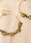 Elephant Gold Hoop Earrings, Assorted, large