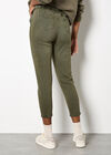 Freya Paper Bag Waist Crop Skinny Fit Jeans, Khaki, large