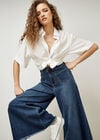 Gianna Wide-Leg Jeans, Blue, large