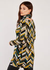 Snood Patchwork Chevron Tunic, Green, large