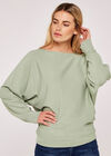 Soft Batwing Jumper, Mint, large