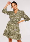 Zebra Mini Dress, Khaki, large
