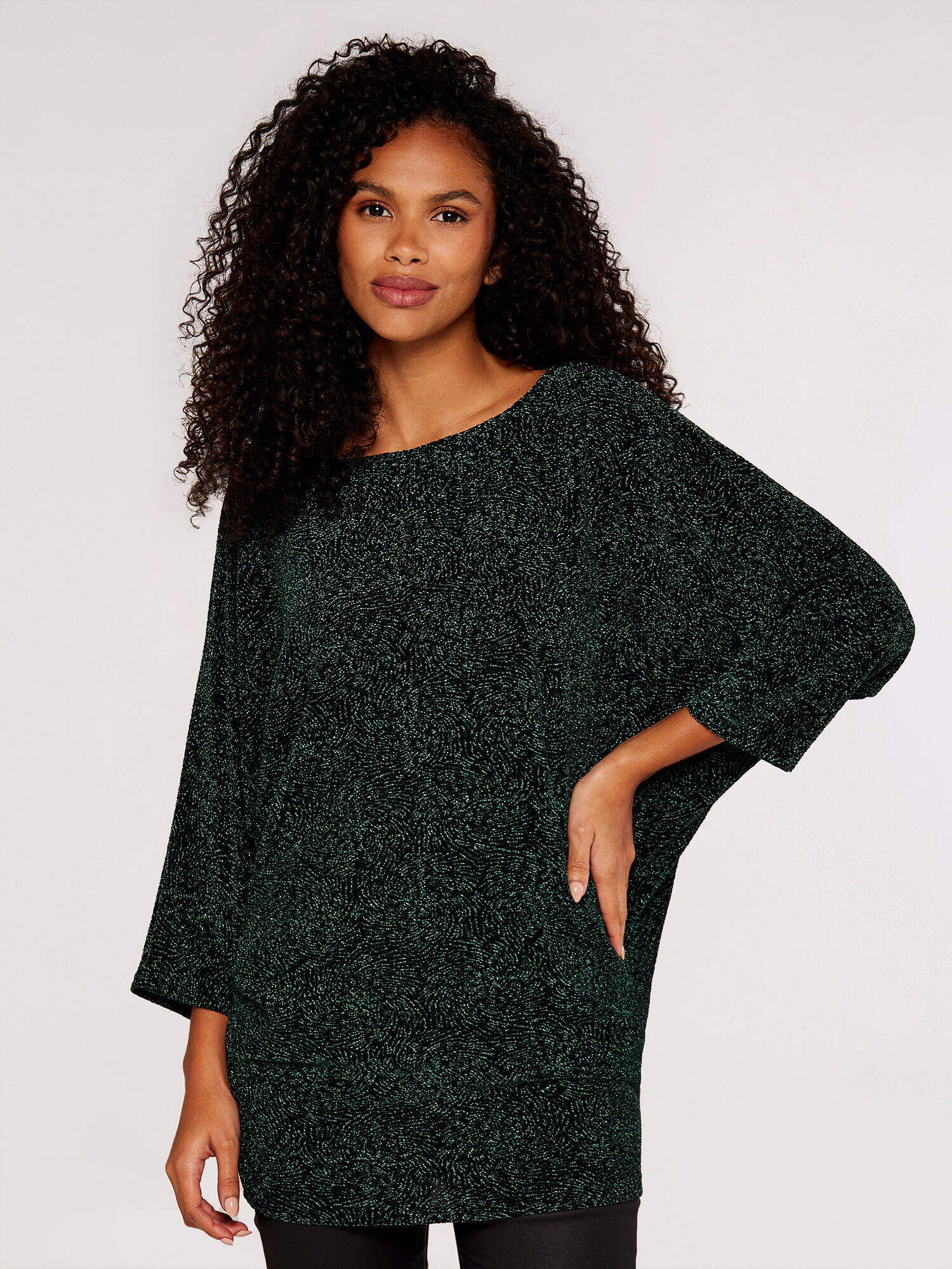 Green batwing top sale