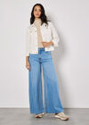 Lightweight Denim Jacket, Cream, large