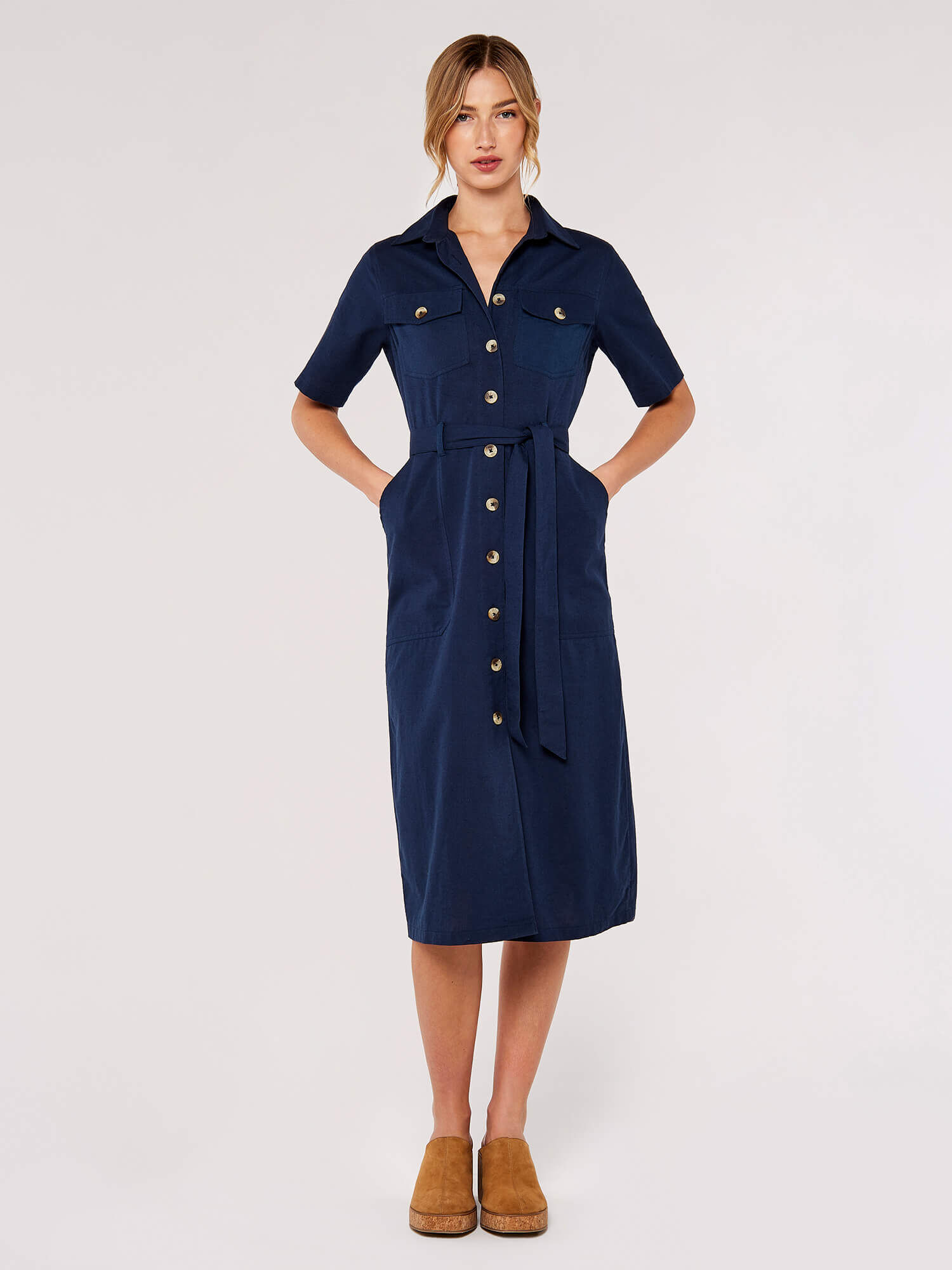 Cotton linen shirt dress new arrivals