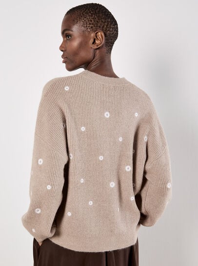 Daisy Embroidered Jumper