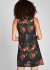 Red Gothic Rose A-Line Shift Dress, Red, large
