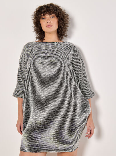 Curve Boucle Cocoon Mini Dress