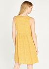 Ditsy Mini Dress, Mustard, large