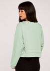 Cropped Sweatshirt, Green, large