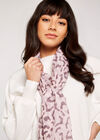 Leopard Print Scarf, Pink, large