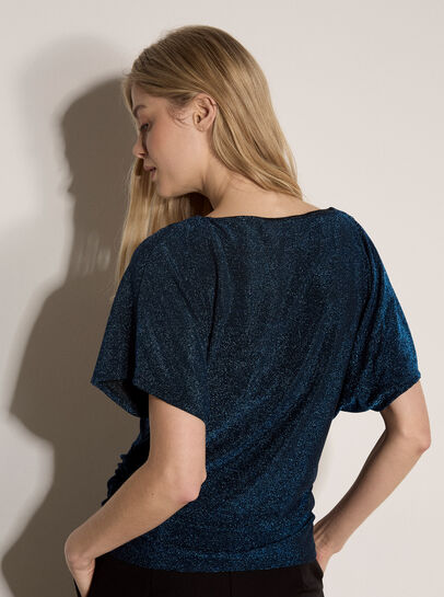 Glitter Ruched Top