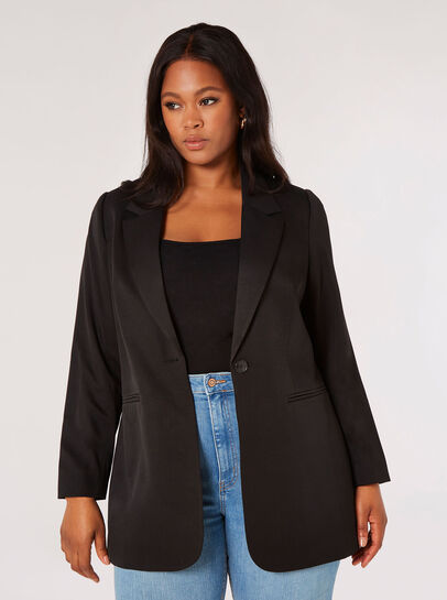 Curve Tailored One Button Blazer