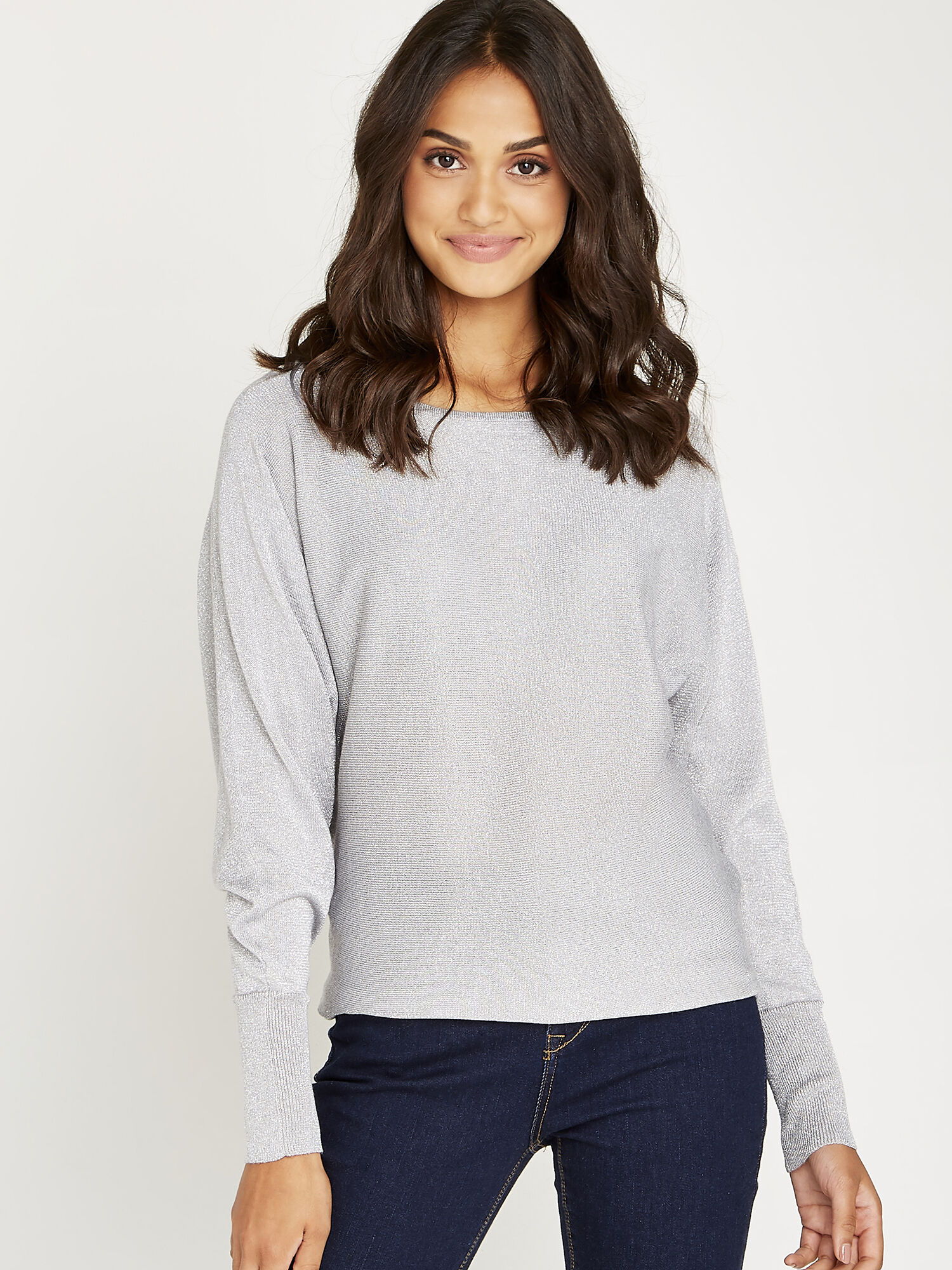 Fine knit clearance batwing jumper
