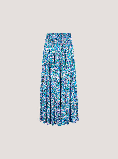 Ditsy Floral Tiered Maxi Skirt