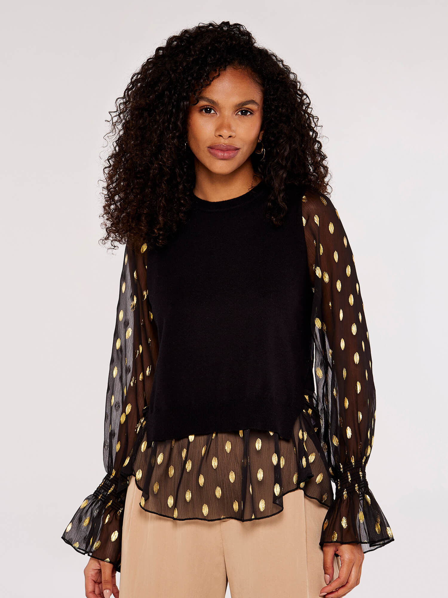 Black and 2025 gold jumpers