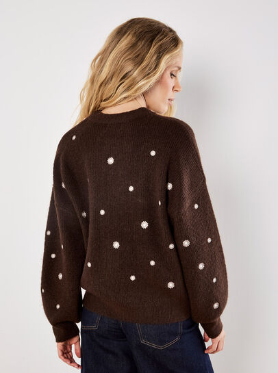 Daisy Embroidered Jumper