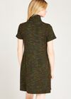 Green Inverted Pleat Dress, Green, large