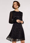 Mini Star Lurex Dress, Black, large