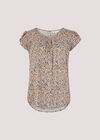 Watercolour Tulip Sleeve Top, Mint, large