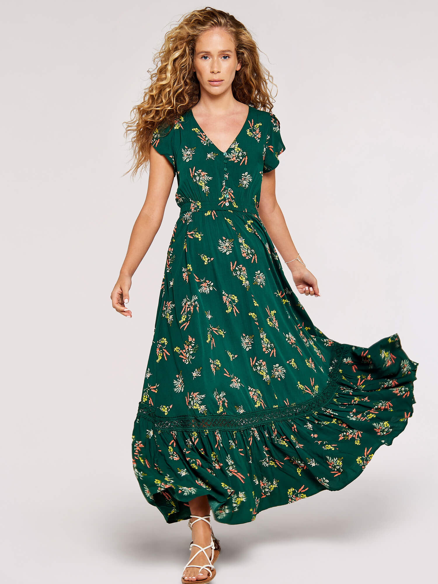 Green maxi dress uk outlet