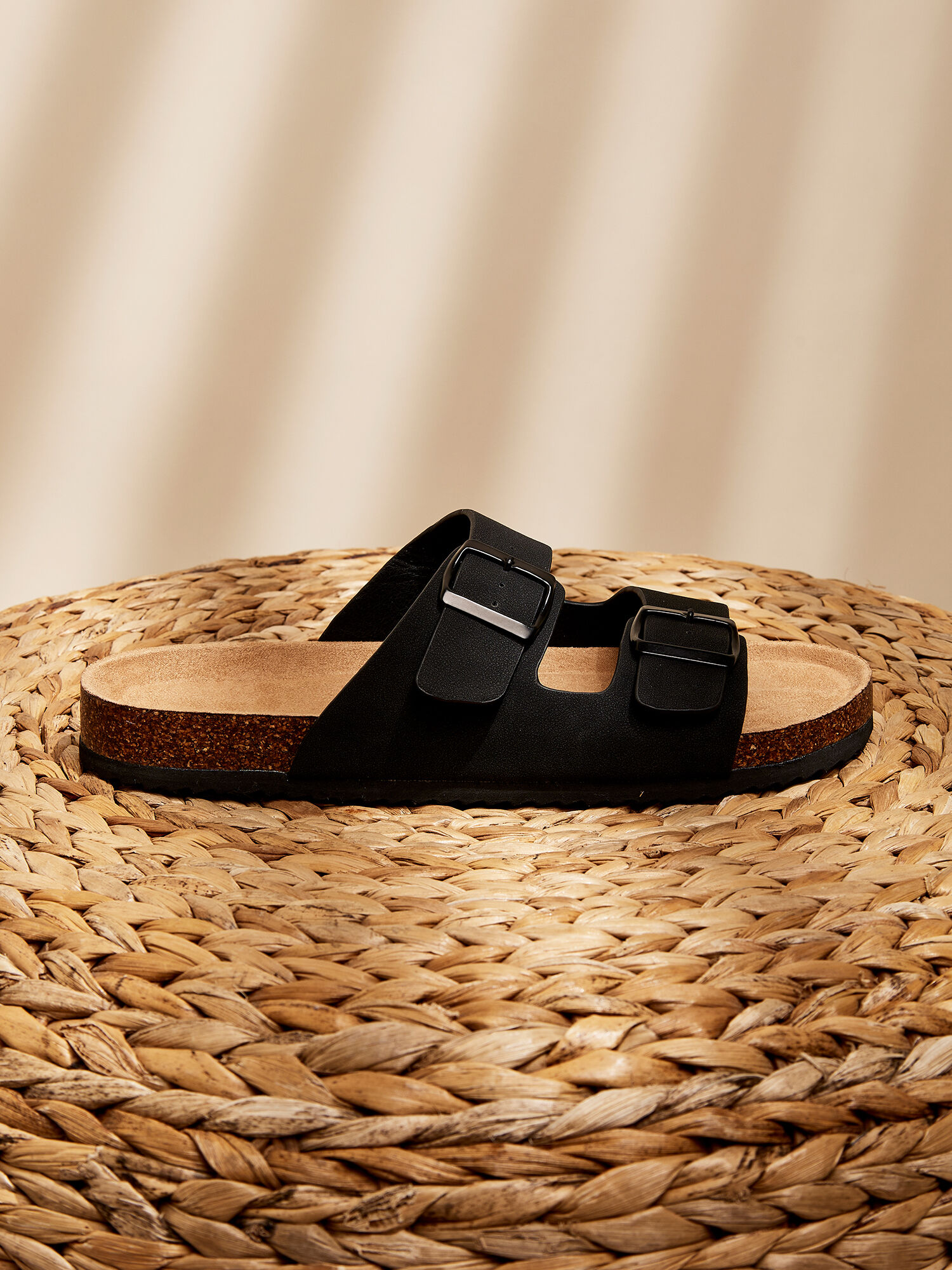 Flat Strappy Sandals Apricot Clothing
