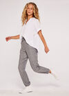 Textured Cotton Pleat Front Top, White, large