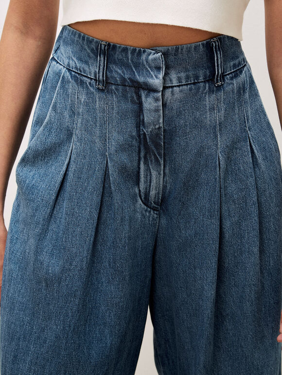 Gabi Wide Leg Jeans, Blue, large
