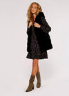 Ditsy Floral Mini Dress, Black, large