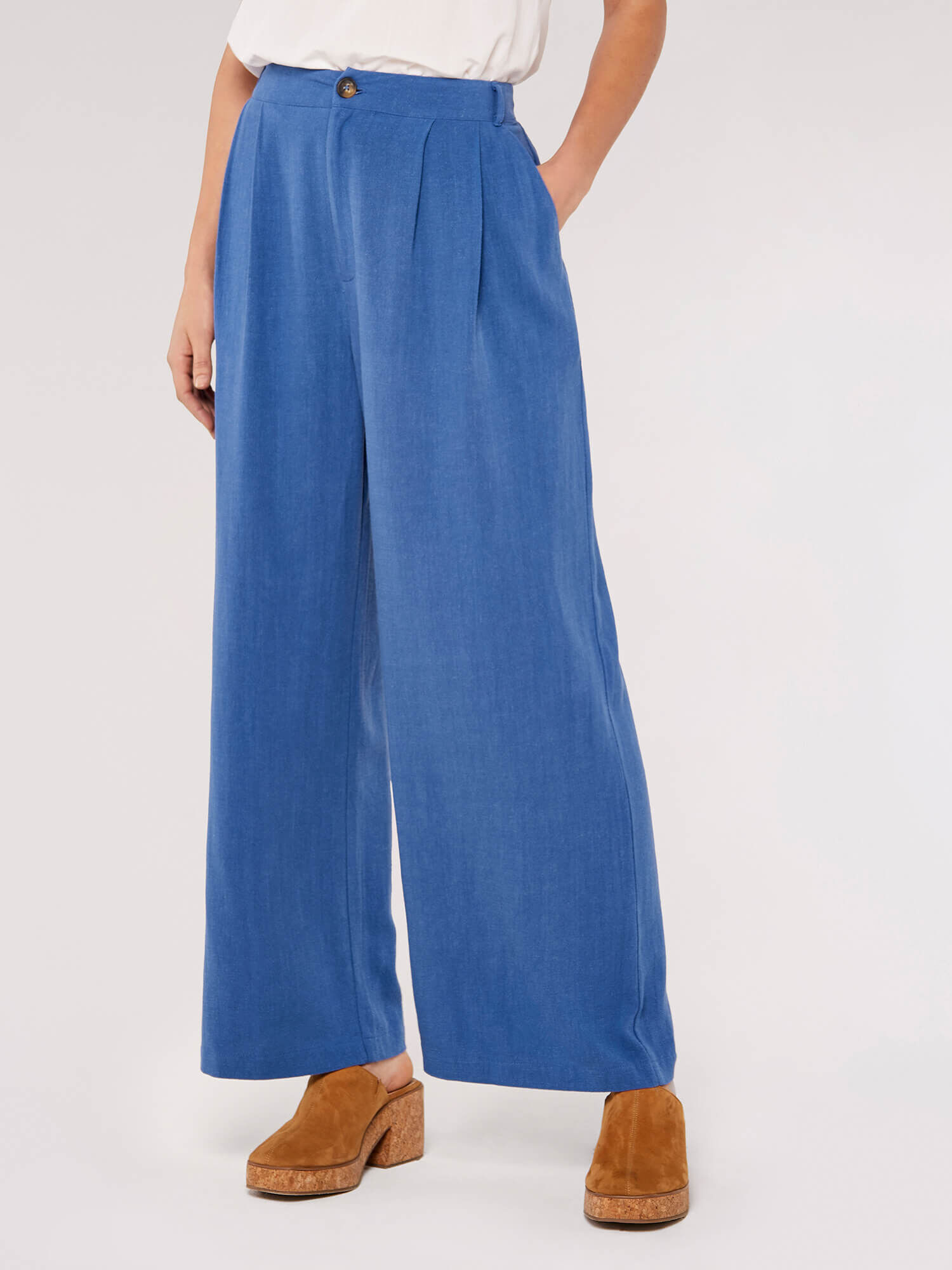 Palazzo Trousers Apricot Clothing