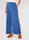 Palazzo Trousers, Blue, large