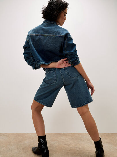 Lune Denim Bermuda Shorts