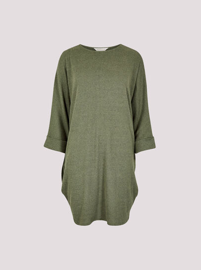 Ribbed Cocoon Mini Dress