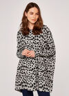Wild Dot Oversized Knit Jumper, Grey, large
